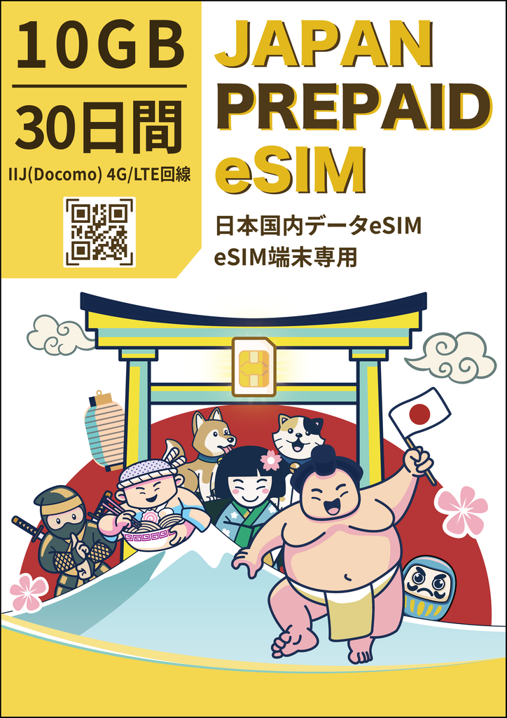 （テスト）Prepaid eSIM IIJ DOCOMO 【30DAYS / 10GB】a